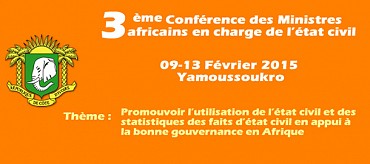 Promouvoir l'utilisation de l'état civil et des  statistiques des faits d'état civil en appui à la bonne gouvernance en Afrique